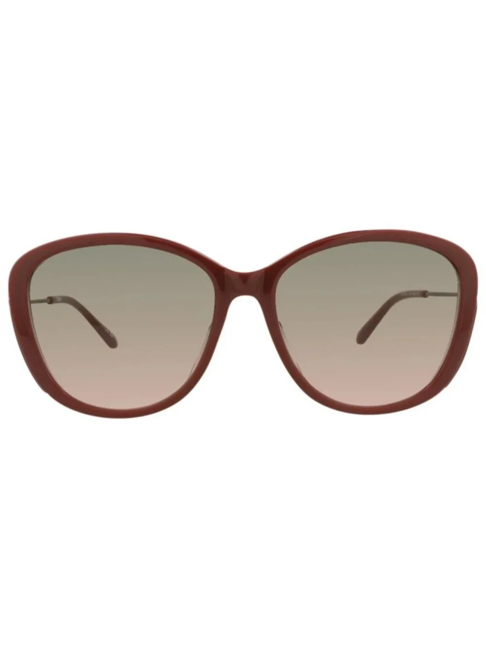 New Chloé Women's Sunglasses Round Oval Recycled Acetate Frame Brown Brown Green